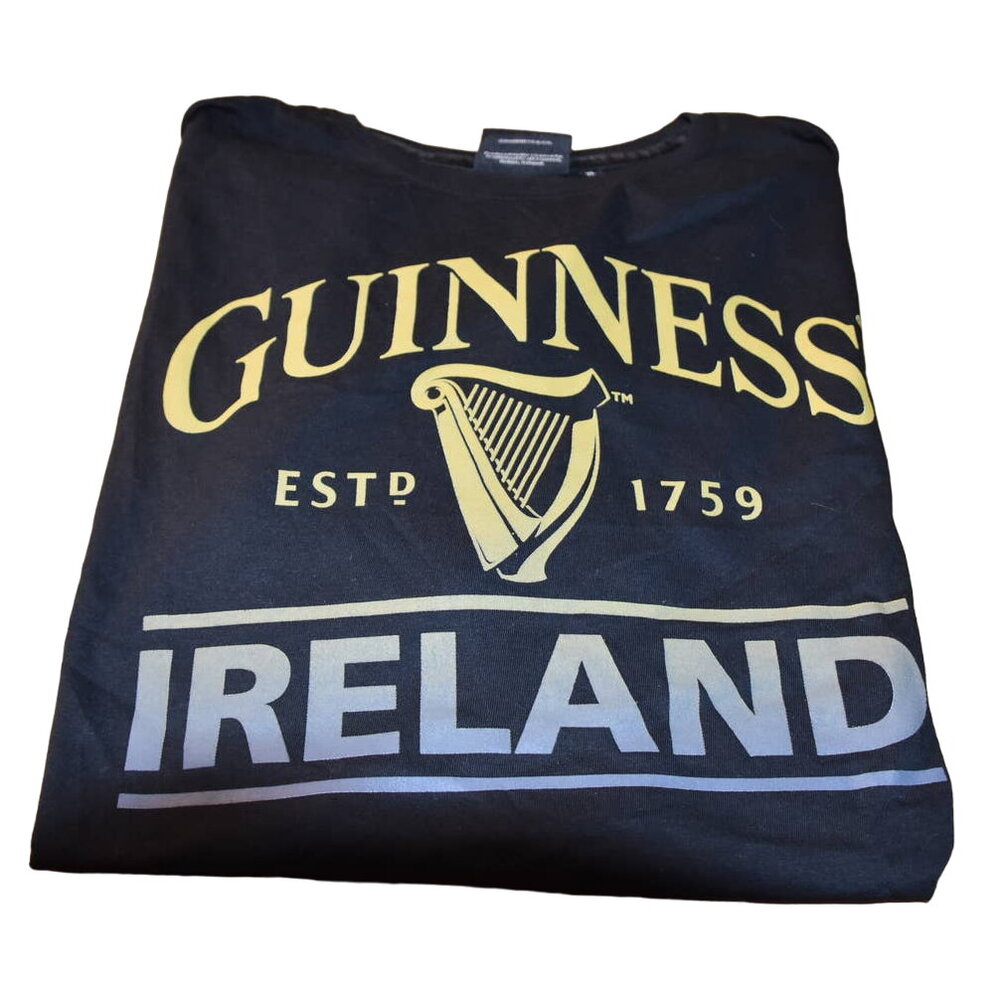 Official Guinness & Co S/S Tee, Men's XL, Black, Gold, Silver, NWOT